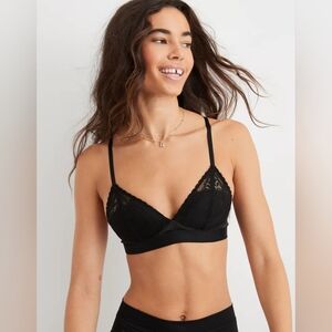 New Aerie Real Power Wireless Push Up Paisley Lace Bra